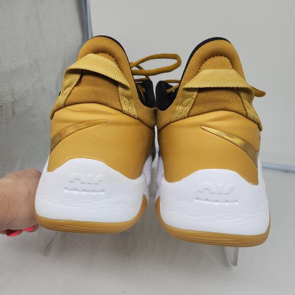 Nike PG 5 Wheat Shoes Mens 14 Gold Metallic Grain Paul George Basketball - Picture 7 of 16
